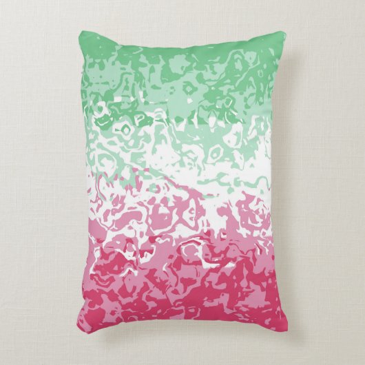 サイケデリックGroovy抽象芸術色性的プライド国旗 アクセントクッション (正面(垂直))