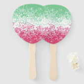 サイケデリックGroovy抽象芸術色性的プライド国旗 ハンドファン (正面&裏面)