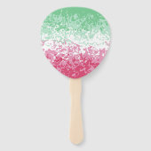 サイケデリックGroovy抽象芸術色性的プライド国旗 ハンドファン (正面)