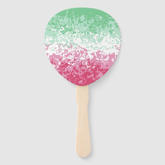 サイケデリックGroovy抽象芸術色性的プライド国旗 ハンドファン (正面)