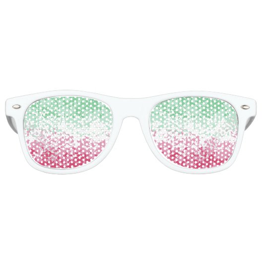 サイケデリックGroovy抽象芸術色性的プライド国旗 レトロサングラス (正面)