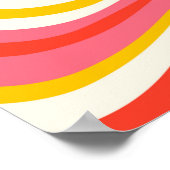 サイケデリックgroovy背景カラフル抽象芸術 ポスター (角)