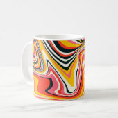 サイケデリックgroovy背景カラフル抽象芸術b コーヒーマグカップ (正面左)