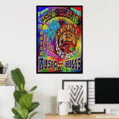 サイケデリックHippieest Music Poster ポスター (ホームオフィス)