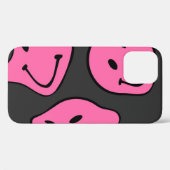 サイケデリックhipster顔、シームレスなデザイン。 Case-Mate iPhoneケース (裏面 (横))