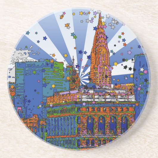 サイケデリックNYC:フラチロン・クライスラー#1 コースター (正面)