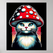 サイケデリックShroom Cat - Amanita Guardian ポスター (正面)