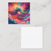 サイケデリックsurealistic, colorfu artマークb スクエア名刺 (正面/裏面)
