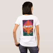 サイケデリックTシャツ 女性用 Tシャツ (裏面フル)