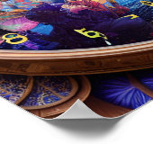 「サイケデリックTime Warp: AIで生成されたトリップ(幻覚体験)のような詳細 ポスター (角)