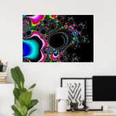 サイケデレス – フラクタル ポスター (ホームオフィス)