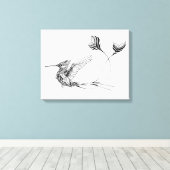 サイケドバードタトゥー6 キャンバスプリント (インサイチュ (ウッドフロア))