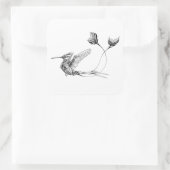 サイケドル鳥のタトゥー スクエアシール (バッグ)