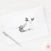 サイケドル鳥のタトゥー スクエアシール (封筒)