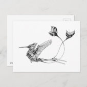 サイケドル鳥のタトゥー ポストカード (正面/裏面)