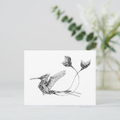 サイケドル鳥のタトゥー ポストカード (スタンド正面)