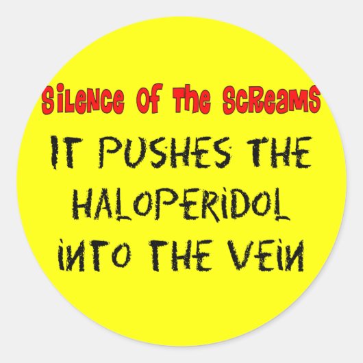 サイケナース笑わされるギフト ラウンドシール (正面)