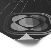 サイケポスターのハート ポスター (角)