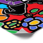 サイケ熱狂するデリック色 ポスター (角)