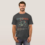 サイコおもしろいパス自転車ユーモア Tシャツ (正面フル)