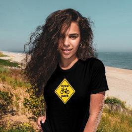 サイコおもしろいパスRoad Sign for Cycle Lover T-Shirt Tシャツ