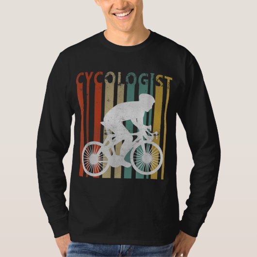 サイコおもしろいロジストサイクリスト自転車ノベルティ自転車 Tシャツ (正面)