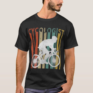 サイコおもしろいロジストサイクリスト自転車ノベルティ自転車 Tシャツ