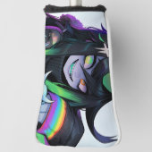 サイコかわいいモンスターアニメガール ゴルフヘッドカバー (回転90)