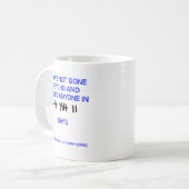 サイコなマグカップ 冗談だよね コーヒーマグカップ (正面左)