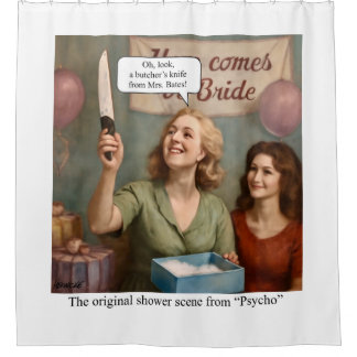 サイコのオリジナルのシャワーシーン シャワーカーテン
