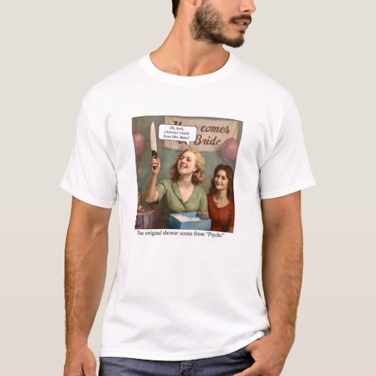 サイコのオリジナルのシャワーシーン Tシャツ (正面)