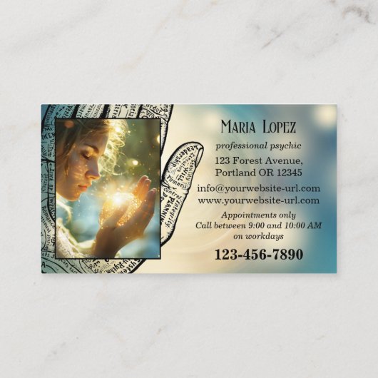 サイコカウンセリングパームリーダー 名刺 (裏面)