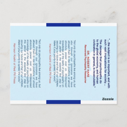 サイコストップパススの名刺 ポストカード (裏面)