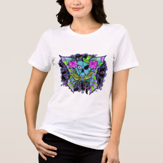 サイコデイジー ドクロとバラの女性用Tシャツ トライブレンドTシャツ