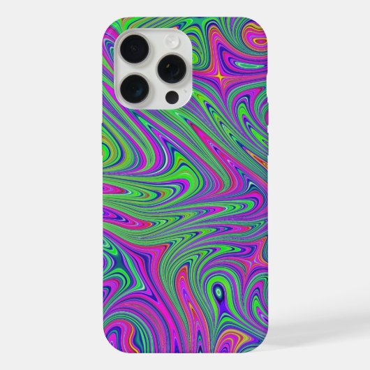 サイコデリック テクスチャー iPhoneケース (裏面)