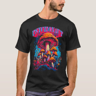 サイコナウアパレサイケデリックルノベルティキノコ Tシャツ