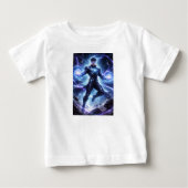 サイコニックフォース - エネルギー操作スーパーヒーロー ベビーTシャツ (正面)