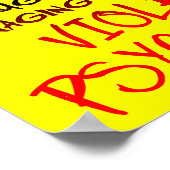 サイコパスおもしろいクレジットの看板 ポスター (角)