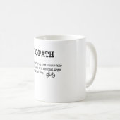 サイコパスおもしろいサイクリング自転車ライダーサイクリスト コーヒーマグカップ (正面右)