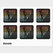 サイコパスおもしろいサイクリング スクエアシール (シート)