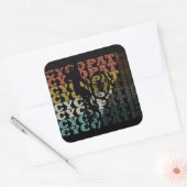 サイコパスおもしろいサイクリング スクエアシール (封筒)