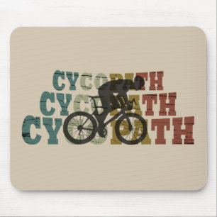 サイコパスおもしろいサイクリング マウスパッド