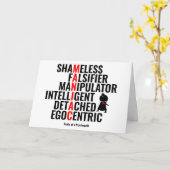 サイコパスの特徴 カード (黄色い花)