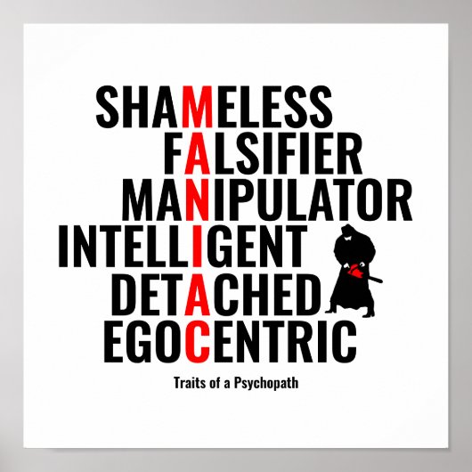 サイコパスの特徴 ポスター (正面)