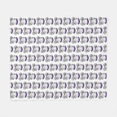 サイコパスハロウィーン幽霊オンパープルサイクリング フリースブランケット (正面(横))