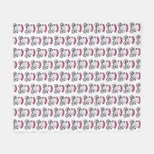 サイコパスハロウィーン幽霊オンピンク自転車 フリースブランケット (正面(横))