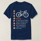 サイコパスユーモアおもしろい自転車ライダーサイクリストシャツ Tシャツ (デザイン正面)