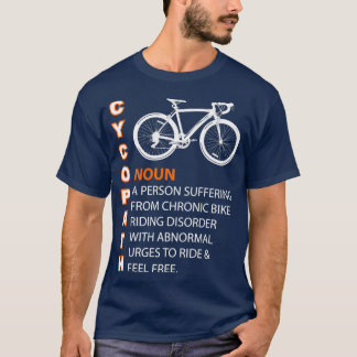 サイコパスユーモアおもしろい自転車ライダーサイクリストシャツ Tシャツ