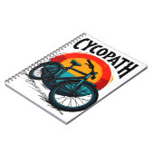 サイコパス：サンセット付きエネルギッシュGraphic Tee ノートブック (左側)