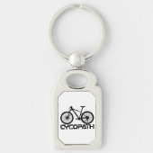 サイコパス – MTBおもしろいバイクもしくは自転車に乗る人サイクリストサイクリング愛好家 キーホルダー (正面)